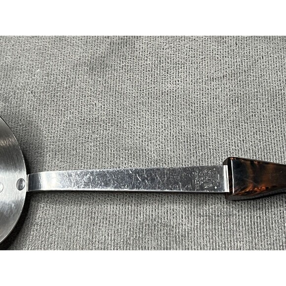 Vintage CUTCO Kitchen Tool Utensil Composite Brown Swirl Handle Ladle - Picture 6 of 8